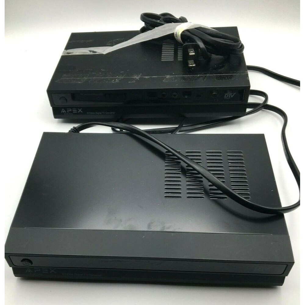Apex Lot of 2 Digital TV Converter DT250A Working Free Shipping